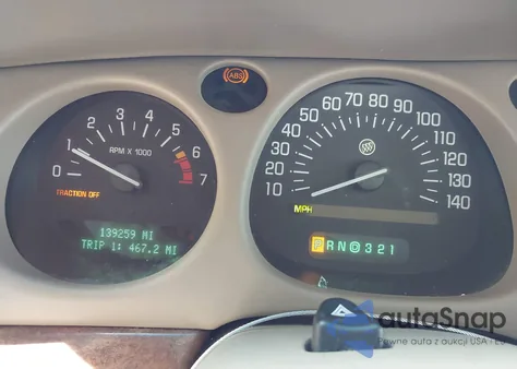 2001 Buick Lesabre Limited из США, поврежденный, VIN 1G4HR54K31U136534